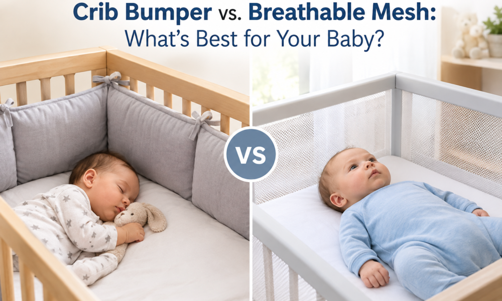Crib Bumper vs. Breathable Mesh: What’s Best for Your Baby?
