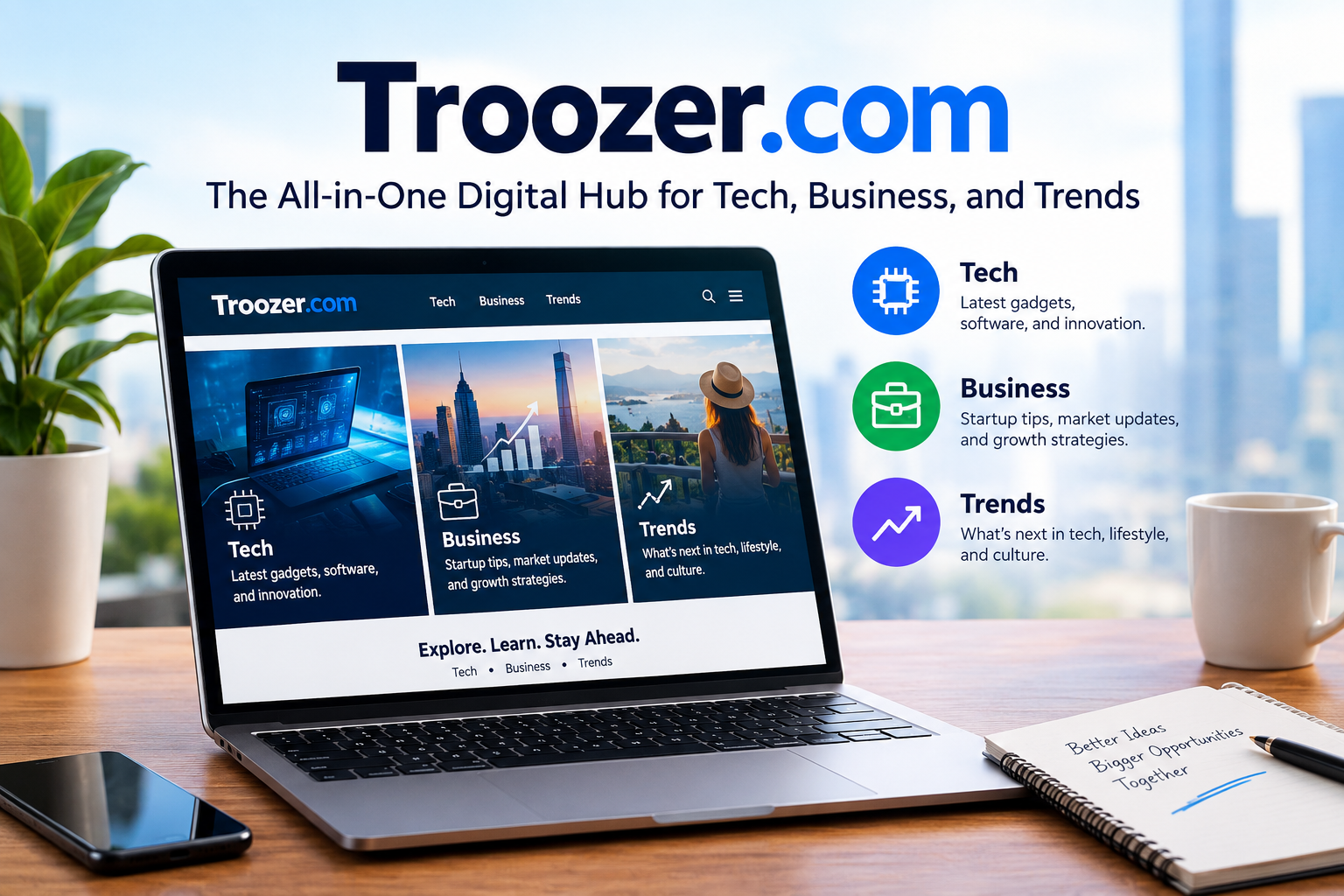 Troozer.com: The All-in-One Digital Hub for Tech, Business, and Trends